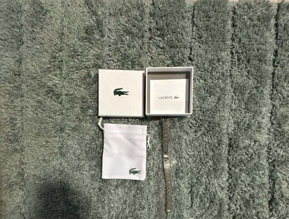 Lacoste Silver-Tone Stainless Steel Bracelet Watch